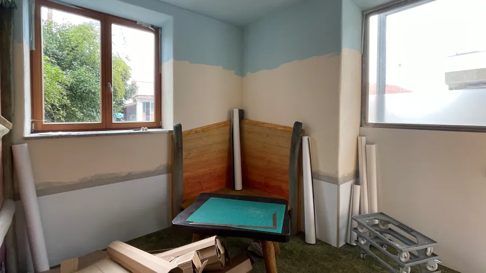 Wand vor Projektstart